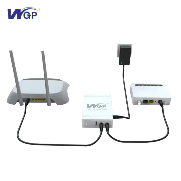 WGP Mini UPS for Wifi Router and Onu With Charger